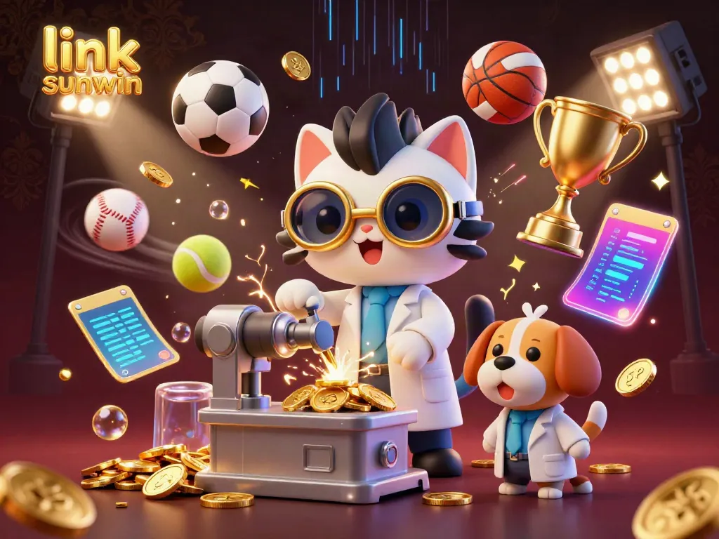 Engage with exciting games at link sunwin while enjoying dynamic sports-themed scenes in a casino setting.