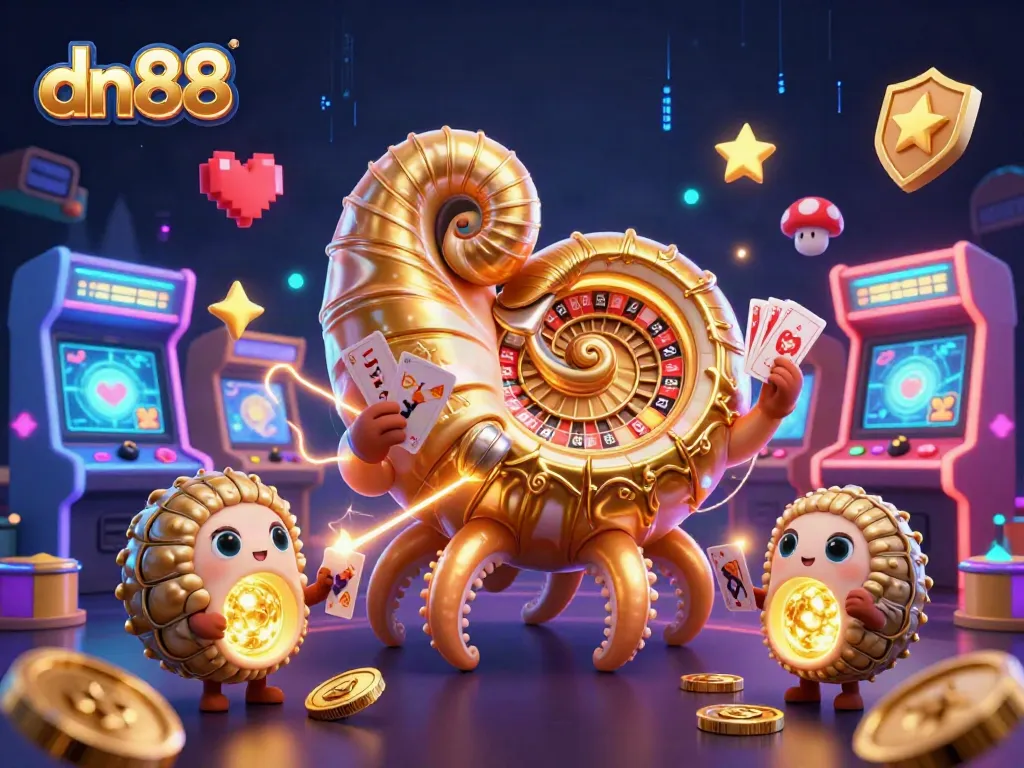 Engage with the vibrant world of dn88 casino entertainment featuring a 3D nautilus roulette wheel.