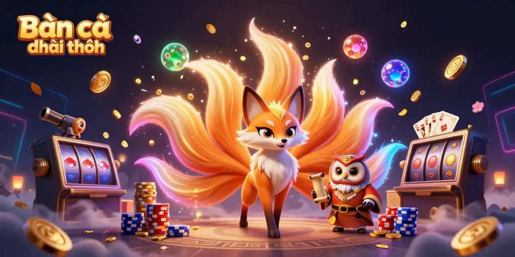 Engage in Bắn cá đổi thưởng fun with colorful characters, vibrant animations, and exciting underwater elements.