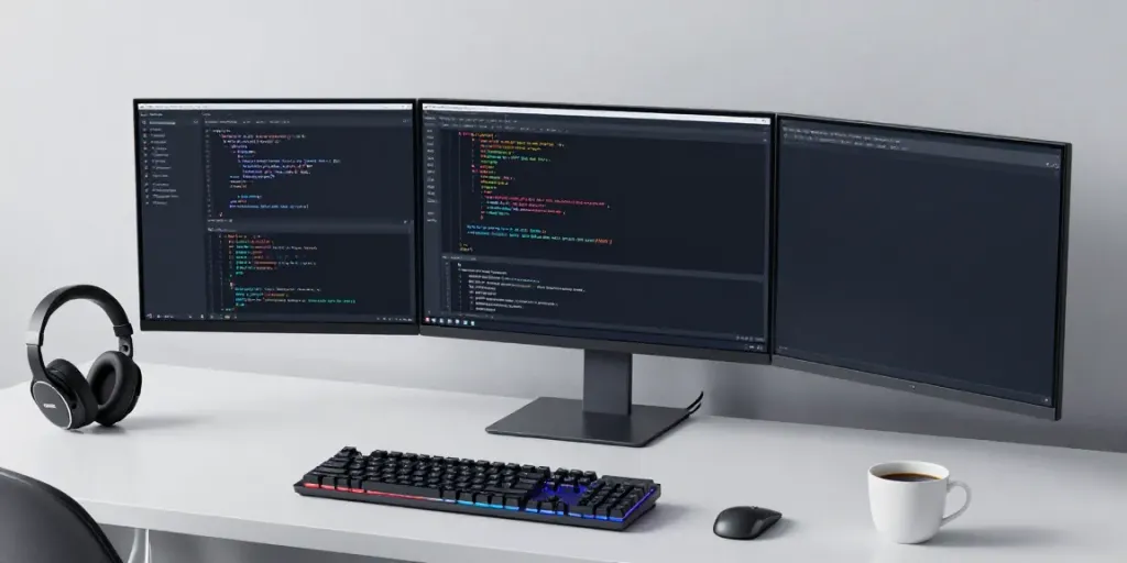 Register .co.uk domain in a modern developer workspace with advanced coding tools.