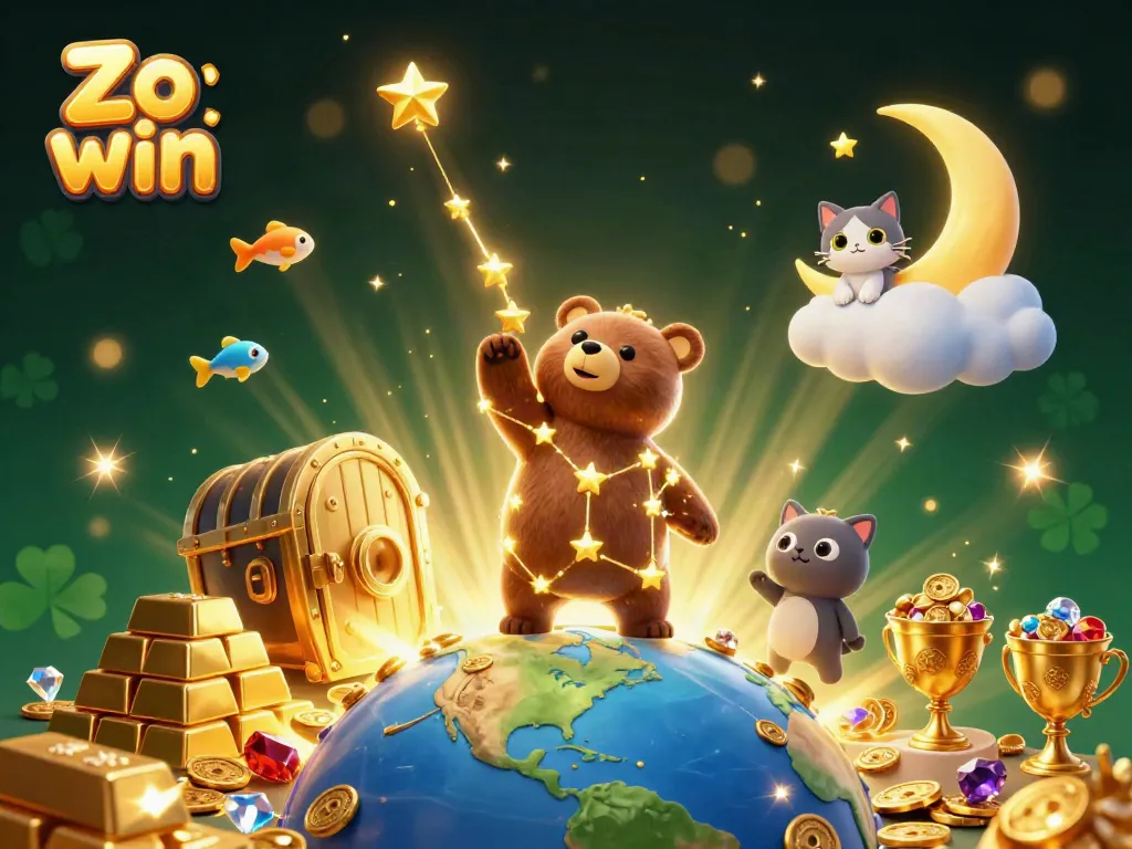 Experience thrilling gameplay at Zo win with dazzling rewards amidst cosmic characters and treasure galore.
