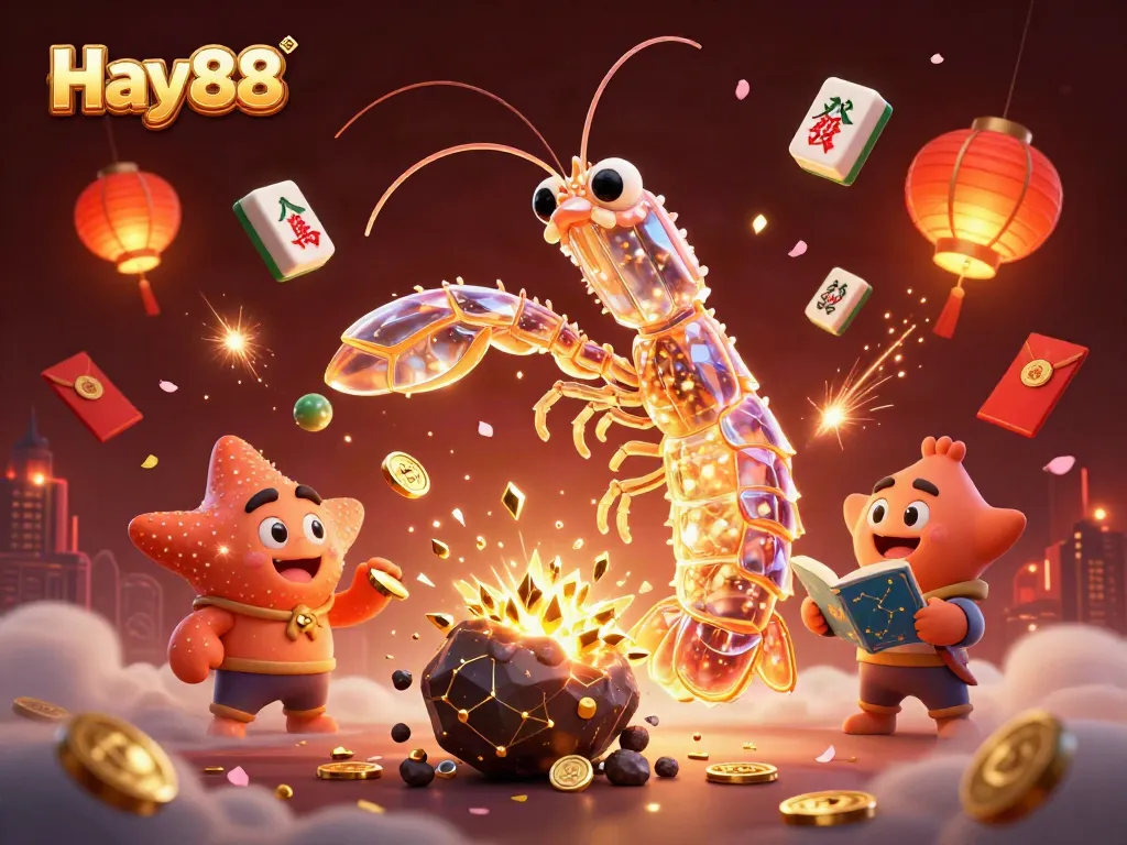 Engage with Hay88's exciting gameplay, featuring vibrant 3D characters in a dynamic casino scene