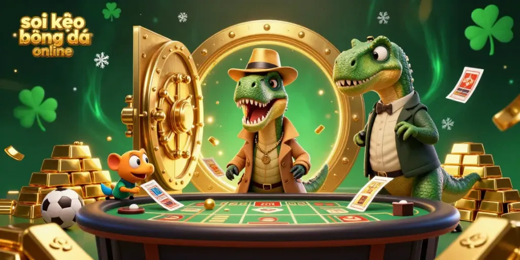 Sneaking chips at a vibrant sports betting table with the theme "soi kèo bóng đá online".