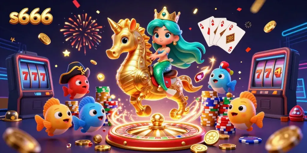 Experience thrilling gaming with s666 in a vivid underwater casino world of luck and adventure.