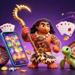 Win big with lucky88 as a hawk and turtle navigate a vibrant casino scene!