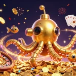 Play games at trang chu 98win with immersive golden kraken submarine and dazzling casino elements.