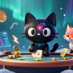Join the cosmic fun at Debet, where a black hole cat and nebula fox bring excitement to the casino!