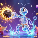 Engage in thrilling lottery gameplay with 11M, featuring vibrant colored balls and prize elements.