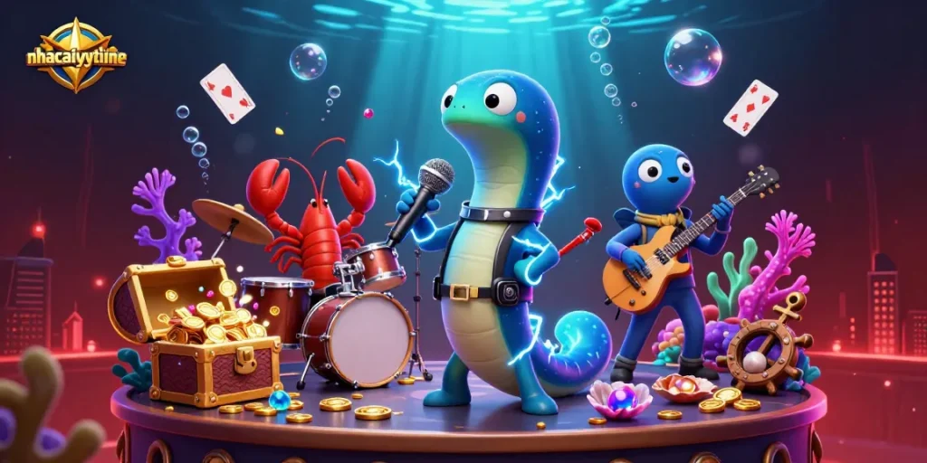 Experience the thrilling underwater casino vibes with nhacaiuytinne's vibrant DJ performance