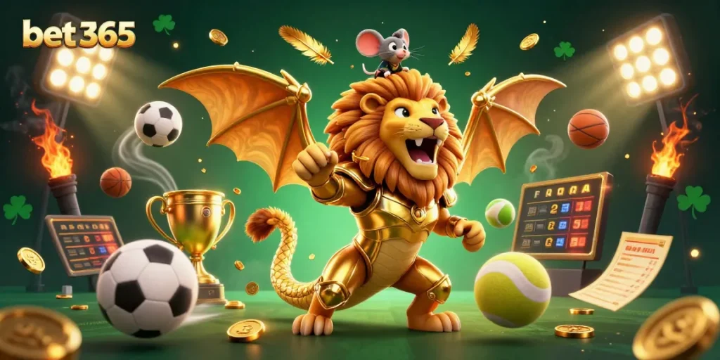 Engage in exciting bets at bet 365 with a dynamic portrayal of sports themes and casino fun.