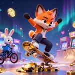 Tải Xo88 showcases exciting gaming with vibrant characters and casino elements in action.