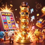 Experience the excitement of qs88 with a vibrant casino scene full of golden elements and dynamic action.