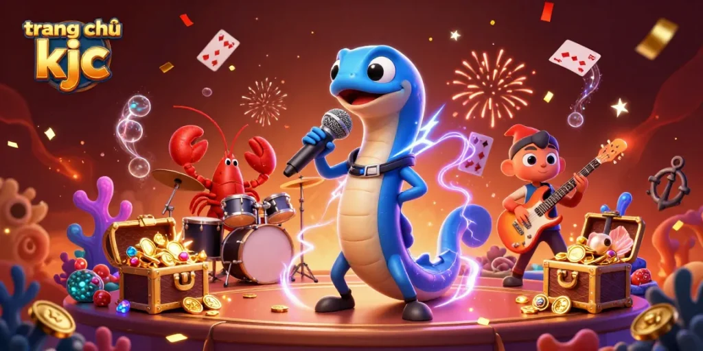 Experience the excitement of gambling at trang chủ kjc with lively characters in an underwater casino.