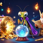 Experience thrilling gameplay with toto88slot at a vibrant online casino, featuring dynamic slot elements and mystical characters.
