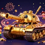 Experience the thrill of vipwin with a dynamic 3D casino scene filled with colorful elements and excitement.