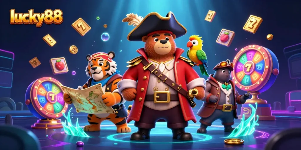Experience the excitement of lucky88 slots with vibrant visuals and dynamic casino elements.