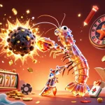 Experience the excitement of williamshakespeare-sonnets casino games with a vibrant illustration featuring samurai shrimp and golden coins.