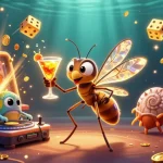 Engage with the thrilling nhà cái 868vip casino experience in this dynamic illustration showcasing vibrant gaming elements.