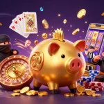 Join the excitement with XX88 as golden coins cascade from a sumo wrestler in an energetic casino scene.