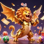 Experience thrilling games at man88com with vibrant lottery and bingo illustrations.
